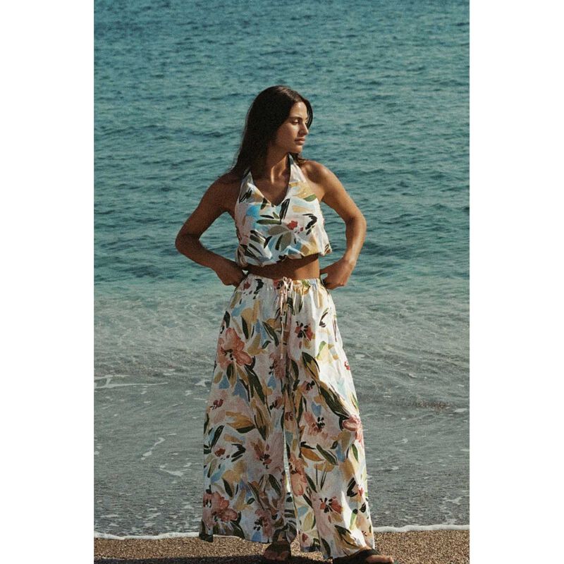 Zulu & Zephyr Summer Floral Cotton Pant image number 3